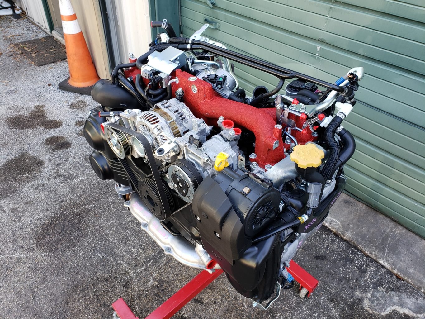 2019-2021 SUBARU WRX STI ENGINE MOTOR LONG BLOCK & VF48 TURBO EJ257 5K MILES OEM - Image 4