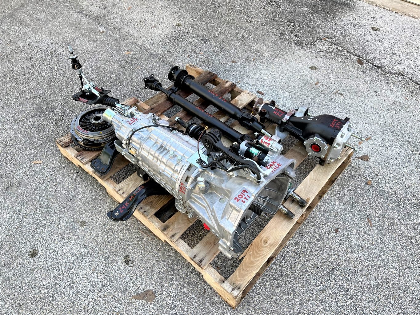 2019-2021 SUBARU WRX STI 6 SPEED MANUAL TRANSMISSION SWAP 6MT 24K MILES EJ257 - Image 7