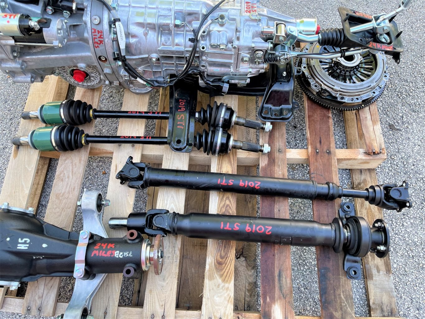 2019-2021 SUBARU WRX STI 6 SPEED MANUAL TRANSMISSION SWAP 6MT 24K MILES EJ257 - Image 3