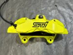 Subaru Front Neon Yellow Brembo Calipers 6 Piston