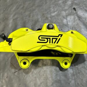 Subaru Front Neon Yellow Brembo Calipers 6 Piston