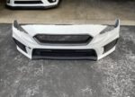 2018+ style WRX STI front bumper pearl white