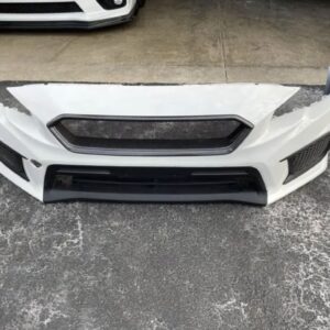 2018+ style WRX STI front bumper pearl white