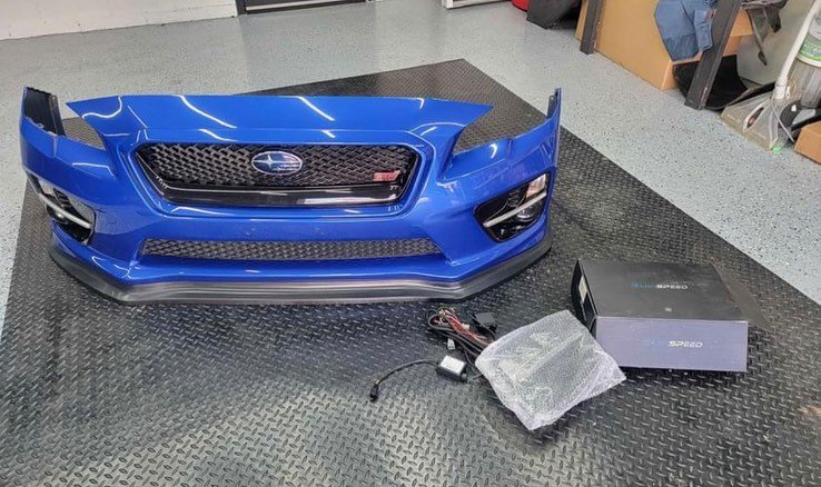 2017 Subaru Wrx Sti Front Bumper World Rally Blue K7X - Image 3