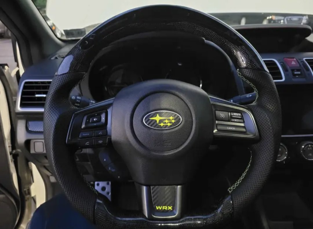 Molded Innovations D-Shaped Carbon Fiber Steering Wheel with Digital Pro Display 2015-2021 WRX / 2015-2021 STI - Image 2