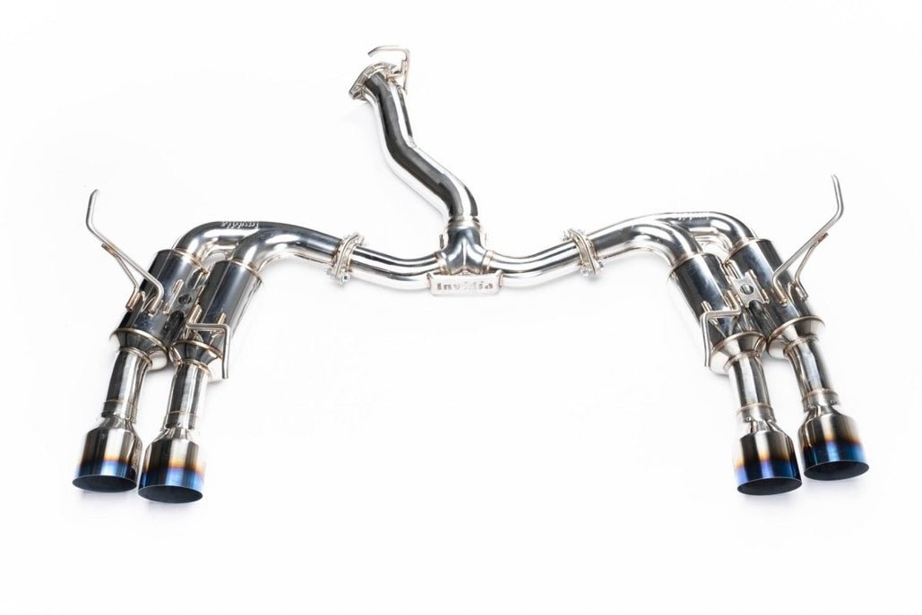 Invidia Gemini R400 Titanium Quad Tip Exhaust 2015-2021 WRX / 2015-2021 STI - Image 2