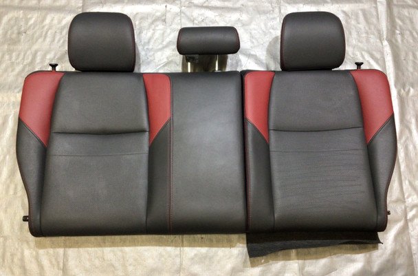 2015-2018 Subaru WRX STI Black Leather Rear Seat Set / OEM / SS009 - Image 2