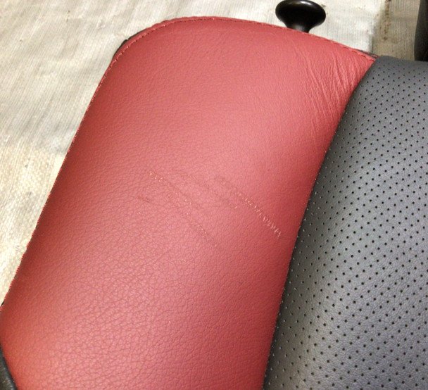 2015-2018 Subaru WRX STI Black Leather Rear Seat Set / OEM / SS009 - Image 5