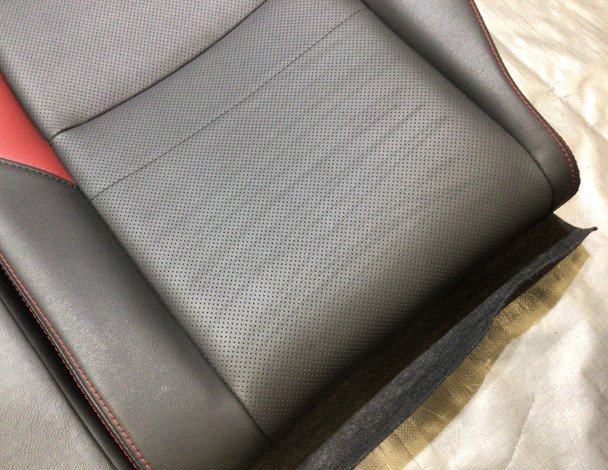 2015-2018 Subaru WRX STI Black Leather Rear Seat Set / OEM / SS009 - Image 6