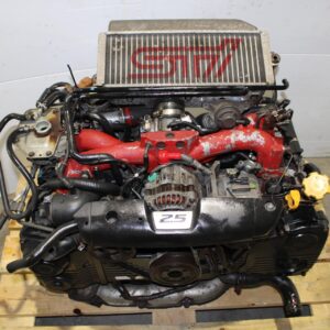 JDM 03-08 SUBARU FORESTER STI SG9 EJ255 2.5L DOHC TURBO ENGINE WIRING AND ECU