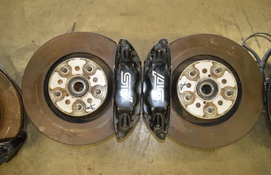 JDM Subaru Impreza WRX STI
OEM 5x114 Brakes Calipers Hubs Knuckles Set GRB 2008-2014 - Image 2