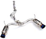 Invidia N1 Dual Cat back Exhaust Titanium Tips 2008-2014 STI Hatchback / 2011-2014 WRX Hatchback