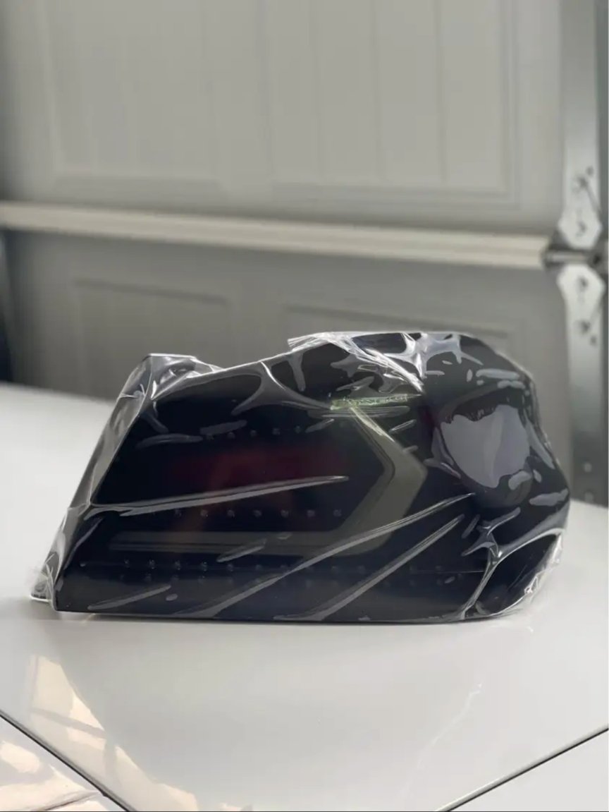 OLM Evolution Tail Lights - Subaru WRX / STI 2015-2021 (Smoked lens/ White bar/ Black Base) - Image 2