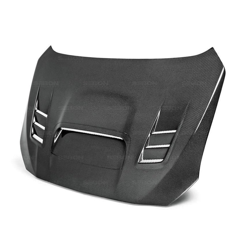 Seibon CW-Style Carbon Fiber Hood | 2015-2021 Subaru WRX/STI (HD15SBIMP-CW)