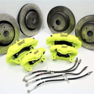 2018-2021 SUBARU WRX STI 6 POT FRONT & REAR BREMBO BRAKE CALIPERS KIT 8K MILES