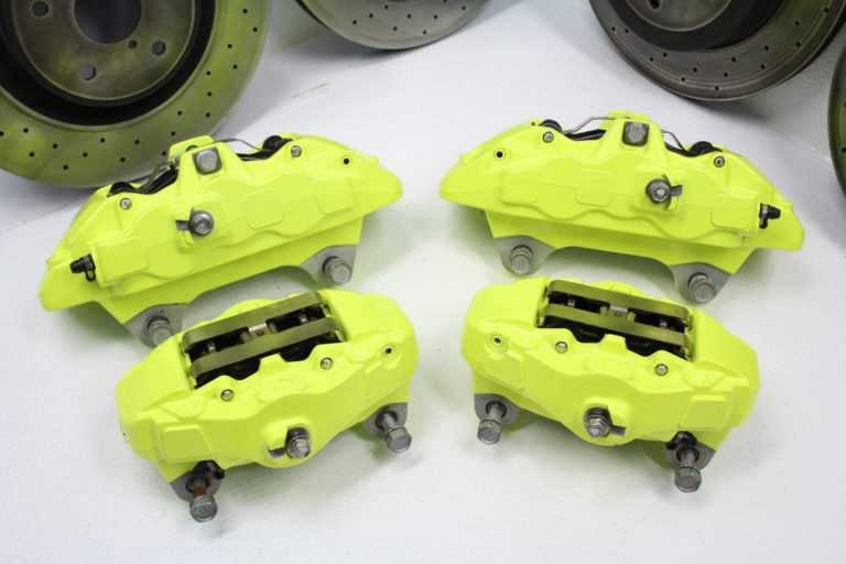 2018-2021 SUBARU WRX STI 6 POT FRONT & REAR BREMBO BRAKE CALIPERS KIT 8K MILES - Image 5