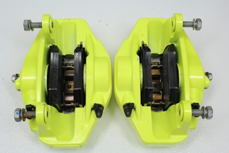 2018-2021 SUBARU WRX STI 6 POT FRONT & REAR BREMBO BRAKE CALIPERS KIT 8K MILES - Image 10