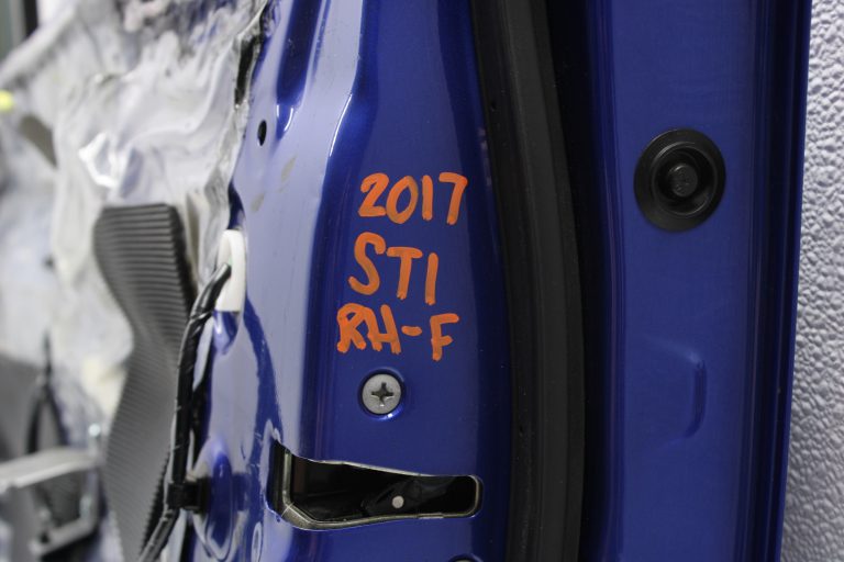 2015-2020 SUBARU WRX & STI FRONT RH DOOR PASSENGER SIDE WORLD RALLY BLUE OEM - Image 11