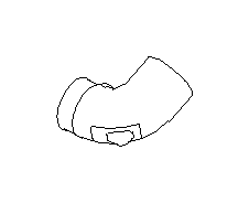 Charge Air Cooler Pipe. Engine Air Intake Hose Adapter. Turbocharger Hose (Inlet). - Image 4