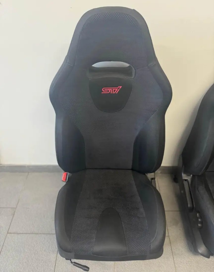 Rare JDM Subaru WRX STi Spec C V9 Front Driver & Passenger Seats RHD 2002-2007 - Image 3