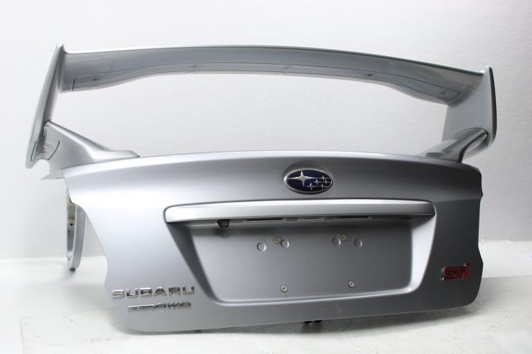 2015-2020 SUBARU WRX STI TRUNK LID DECK W/ SPOILER WING ISM SILVER OEM - Image 2
