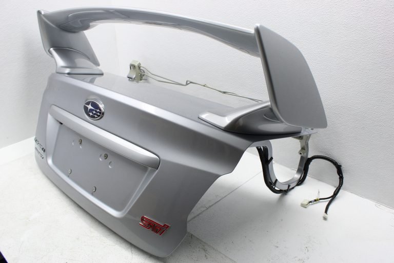 2015-2020 SUBARU WRX STI TRUNK LID DECK W/ SPOILER WING ISM SILVER OEM - Image 3