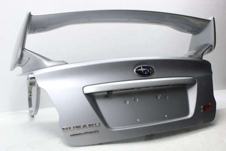 2015-2020 SUBARU WRX STI TRUNK LID DECK W/ SPOILER WING ISM SILVER OEM - Image 7