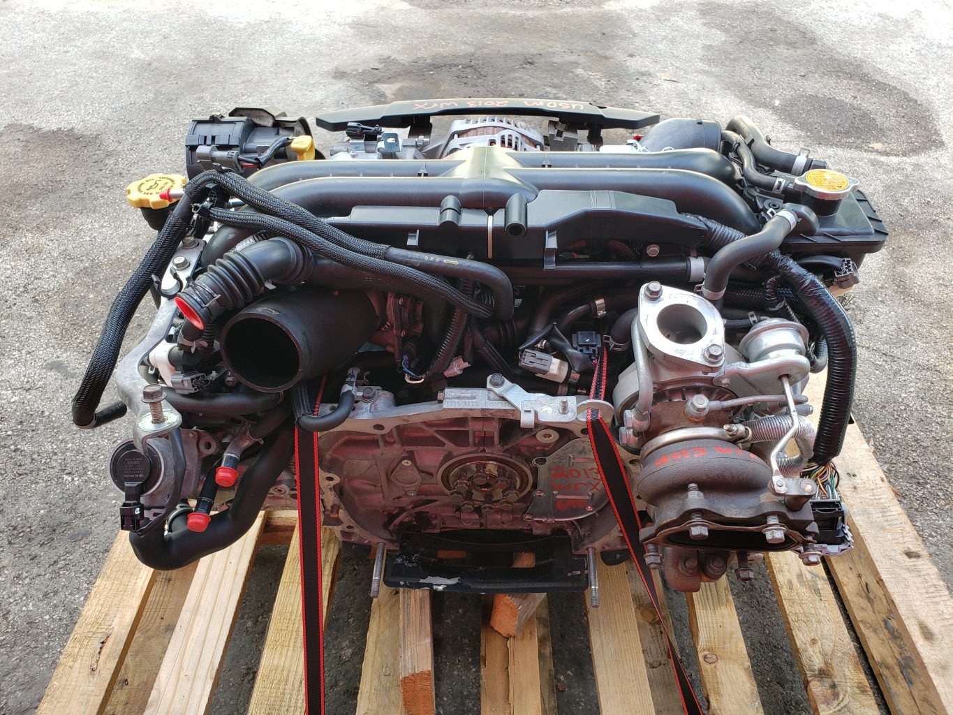 2008-2014 SUBARU IMPREZA WRX USDM ENGINE LONG BLOCK & VF52 TURBO 2.5L EJ255 69K MILES - Image 8
